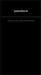 Mobile Screenshot of eeenotes.in