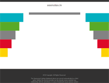 Tablet Screenshot of eeenotes.in